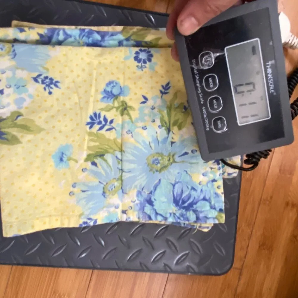 April Cornell Napkins Placemats Floral Yellow Blue Cotton‎ Table Linens Country